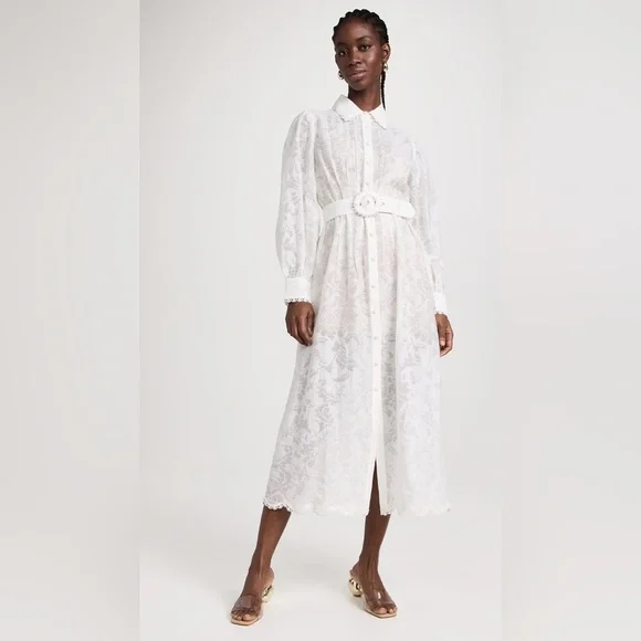 HEMANT & NANDITA | Dresses | 54 Hemant And Nanditalong Shirt Dress With Buckle  Belt And Slip Size M | Poshmark
